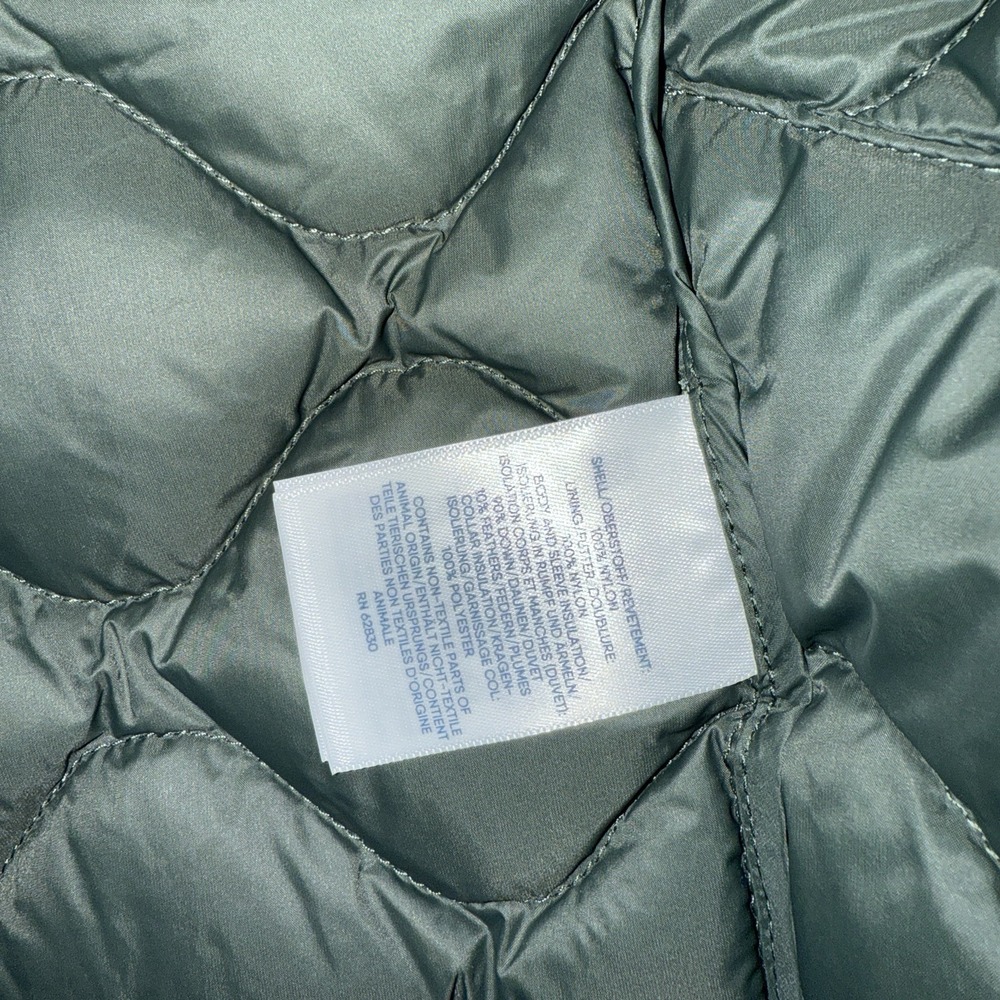 Lands' End NWT Green HyperDry 800 FP Down Fill Quilted Jacket Size XS - Picture 4 of 8